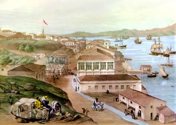 圖2：1846年從美利炮台往西一覽