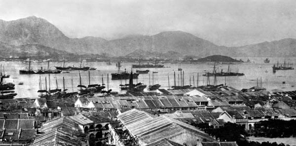 Plate 14: Harbour from Sheung Wan 1880s