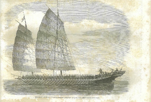 Plate 3: A picture of the smuggling “fast crab” rowing boats.