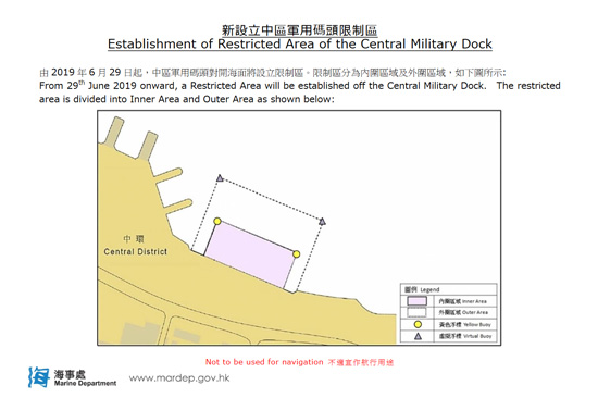 Establishment of Restricted Area of the Central Military Dock