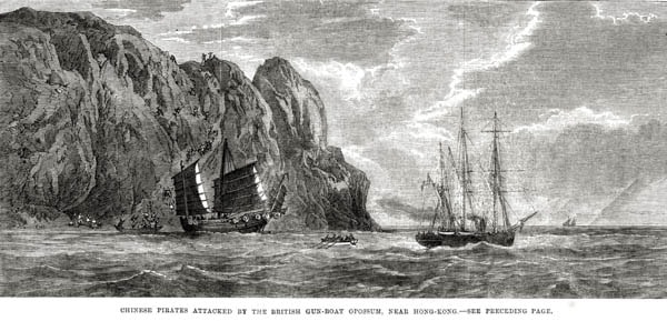 Attacking pirates 1865